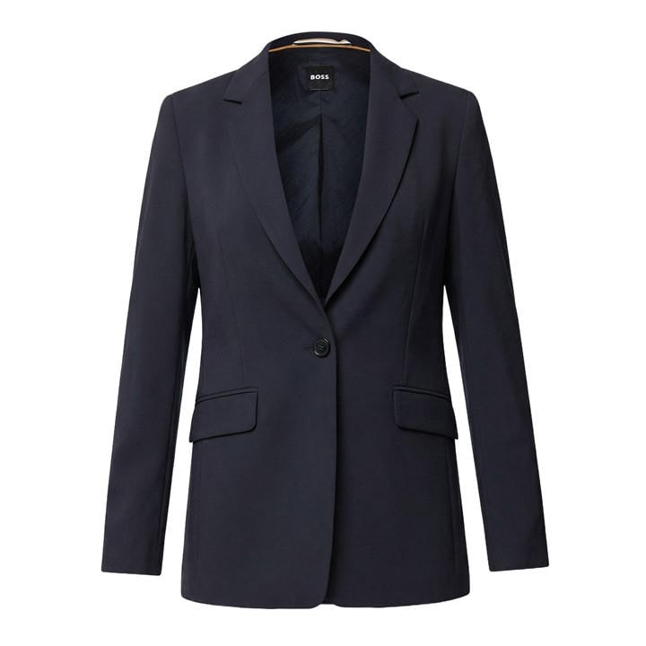Boss Women's Blue Jocaluah Suit Jacket in Size 12, Sports Direct