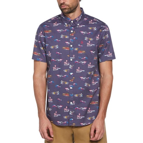 Original Penguin - Men's Short-Sleeve Plain Shirt