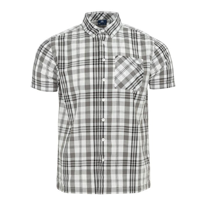 Giorgio Men's White Short Sleeve Check Shirt in Size XL, Sports Direct
