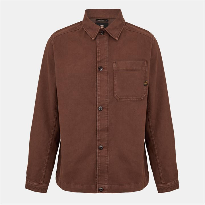 G Star Men's Purple One Pocket Relaxed Shirt in Size XL, Sports Direct