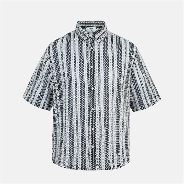 Firetrap Men'  Short-Sleeve Patterned Shirt in Size S, Sports Direct