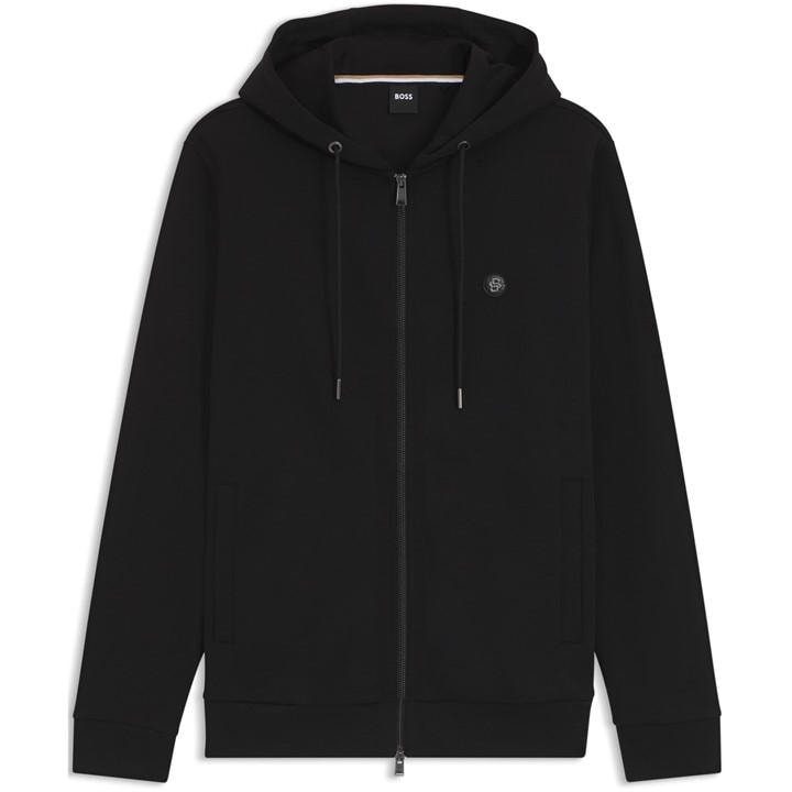 Boss Men' Black Spence Full Zip Fleece in Size S, Sports Direct