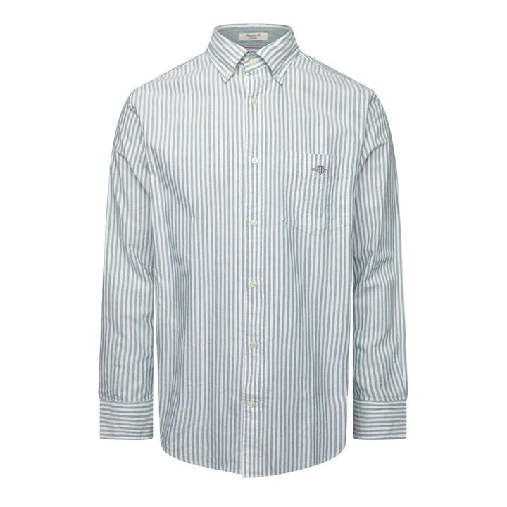 Gant Men's Green Reg Classic Oxf Sn64 in Size L, Sports Direct
