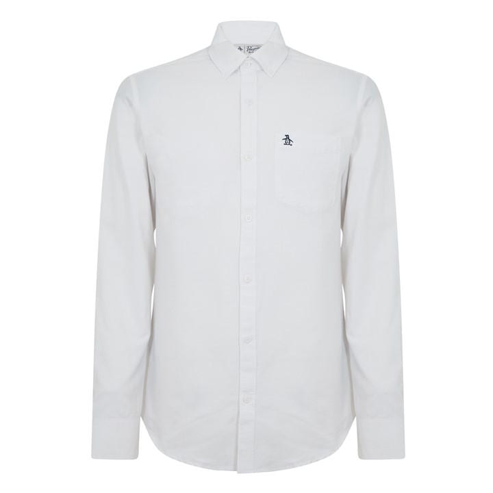 Original Penguin Men' White Oxford Shirt in Size S, Sports Direct