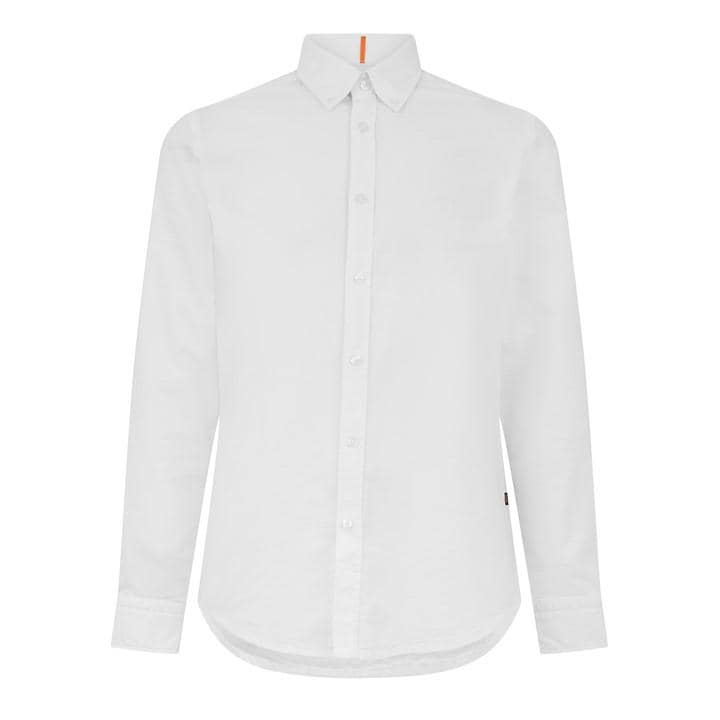 Boss Men's White Rickert Oxford Shirt, Classic Style in Size 2XL, Sports Direct