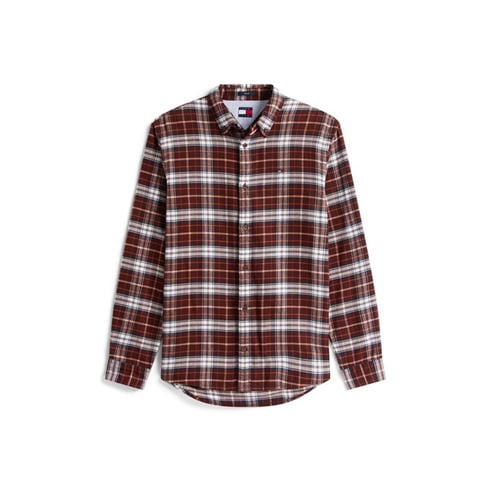 Tommy Jeans - Men's TJ Flannel Long Sleeve Patterned Shirt