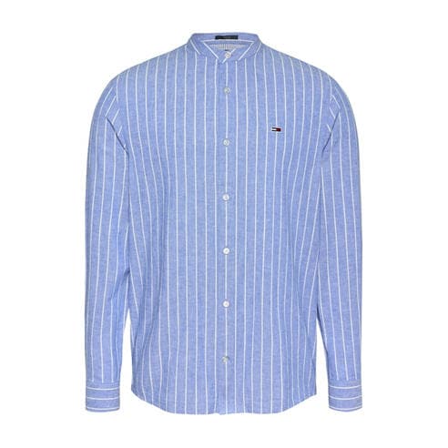 Tommy Jeans - Men's TJ Linen Long-Sleeve Patterned Shirt