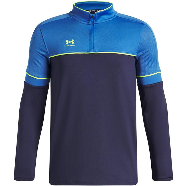 Under Armour Boys Blue Challenger Training Quarter Zip  in Size 11 - 12 Years, Sports Direct