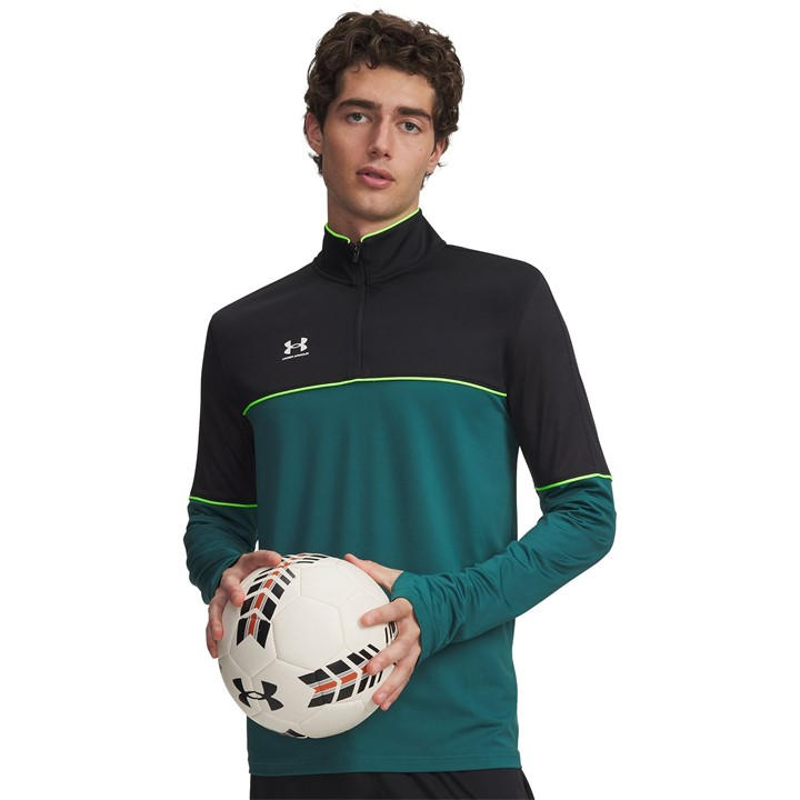 Under Armour Men' Green Challenger Tracksuit Top in Size S, Sports Direct