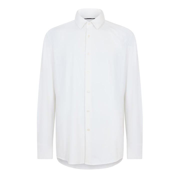 Boss Men's White P-Hank-S Long Sleeve Oxford Shirt in Size 37, Sports Direct