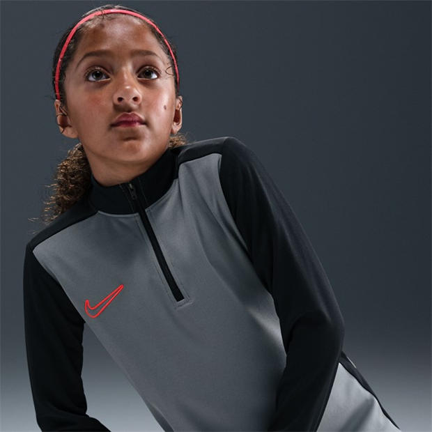 Grey/Black - Nike - Academy Drill Top Juniors