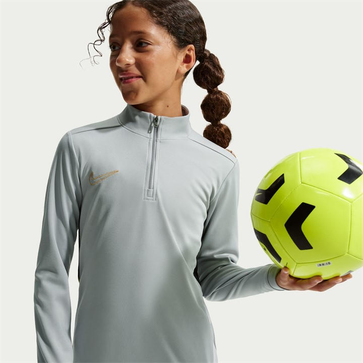 Nike  Kids Grey Academy Drill Top  in Size 7 - 8 Years, Sports Direct