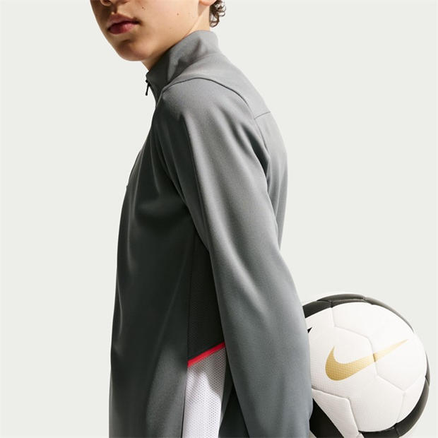 Grey/Hot Punch - Nike - Academy Drill Top Juniors