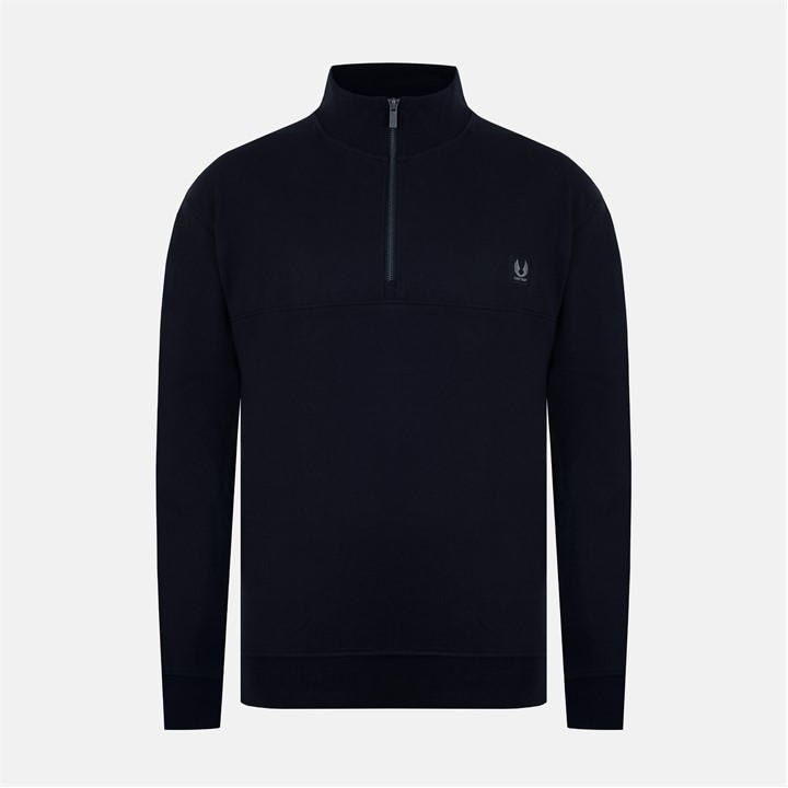 Firetrap Men's Black 1/4 Zip Fleece in Size 2XL, Sports Direct