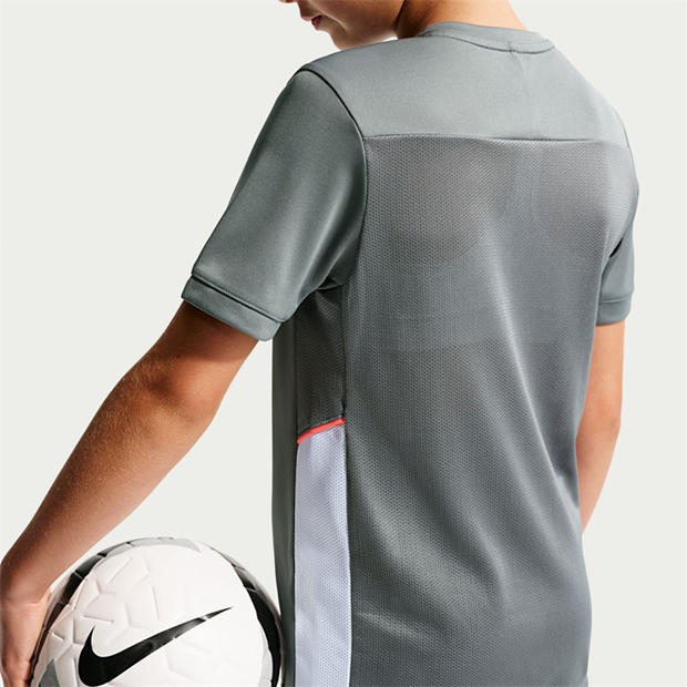 Grey/Hot Punch - Nike - Academy Top Juniors