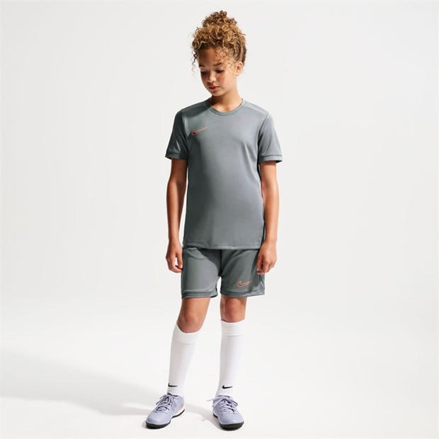 Grey/Hot Punch - Nike - Academy Top Juniors