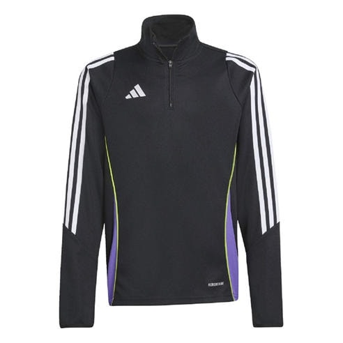 adidas - Kids' Tiro 24 Quarter-Zip Long-Sleeve Slim-Fit Tracksuit Top