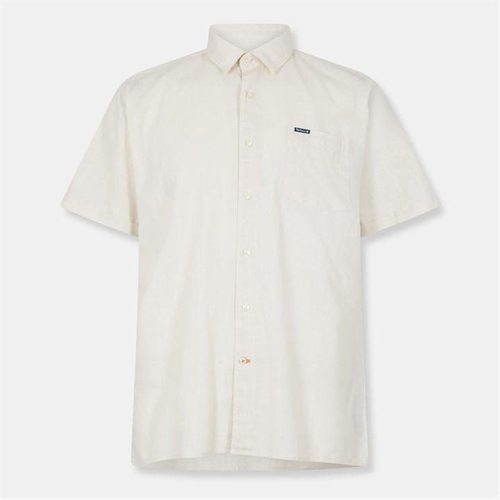 Barbour Men's Beige Pigt Short Sleeve Shirt in Size 2XL, Sports Direct