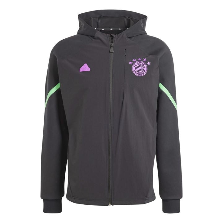 Bayern Munich  Men's   Designed For Gameday Full-Zip 24/25 Hoodie, Football by adidas in Size XS, Sports Direct