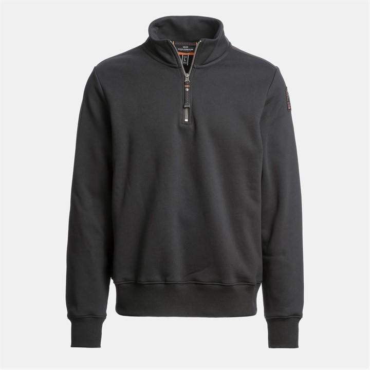 Parajumpers Men' Black Broad Peak Quarter Zip Fleece in Size S, Sports Direct