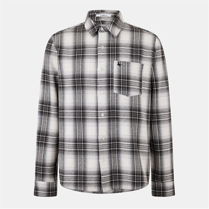 Jack Wills Men's Green Cotswold Long Sleeve Patterned Shirt in Size XL, Sports Direct