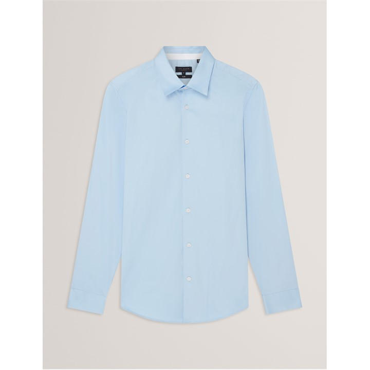 Ted Baker Men' Blue Long-Sleeve Cotton Shirt in Size S, Sports Direct