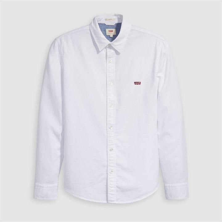 Levis Men's White Ls Battery Hm Shirt Slim Navy in Size XS, Sports Direct