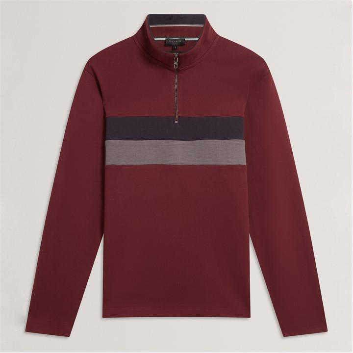 Ted Baker Men's Red 1/4 Zip Fleece in Size L, Sports Direct
