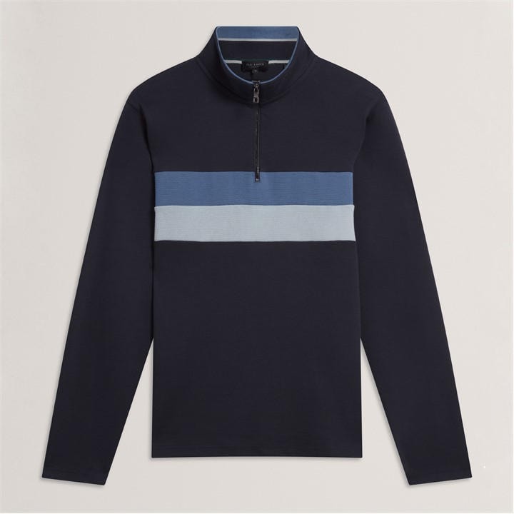 Ted Baker Men's Blue 1/4 Zip Fleece in Size L, Sports Direct