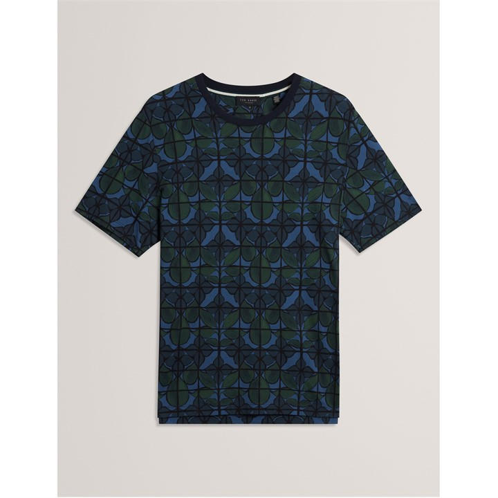 Ted Baker Men' Blue Floral Long-Sleeve Patterned Shirt in Size S, Sports Direct