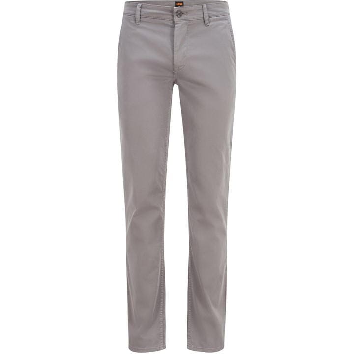 Boss Men's Grey Hbo Chino Slim Trousers, Slim-Fit in Size 38 R, Sports Direct