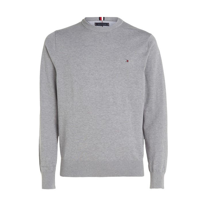 Tommy Hilfiger Men's Grey Crew Neck Jumper in Size M, Sports Direct