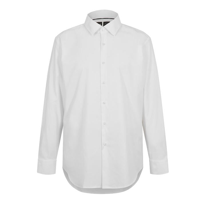 Boss Men's White P-Hank-Kent-C1-222 10241343 02 Oxford Shirt in Size 45 (55), Sports Direct