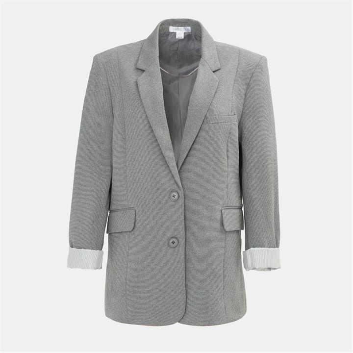 Miso Women's Grey Long Sleeve Blazer in Size 10, Sports Direct