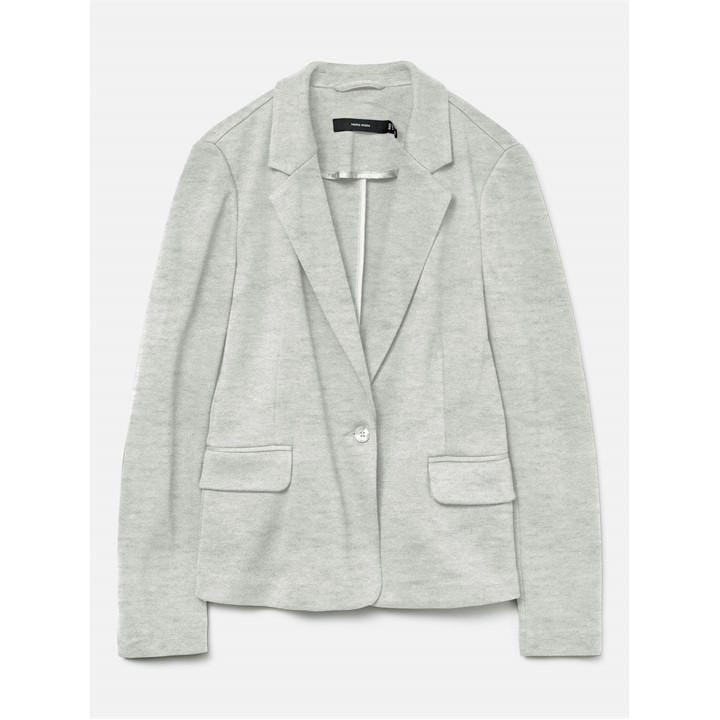 Vero Moda Women's Grey Julia Ls Blazer in Size 42, Sports Direct