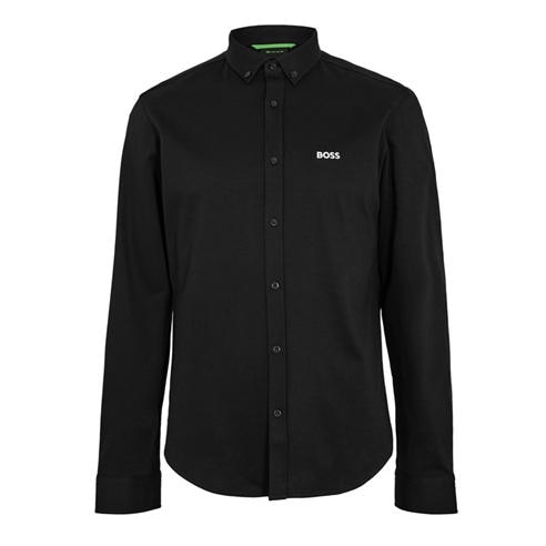 Boss - Mens BOSS GREEN Motion Long Sleeve Buttoned Shirt with Logo Detail