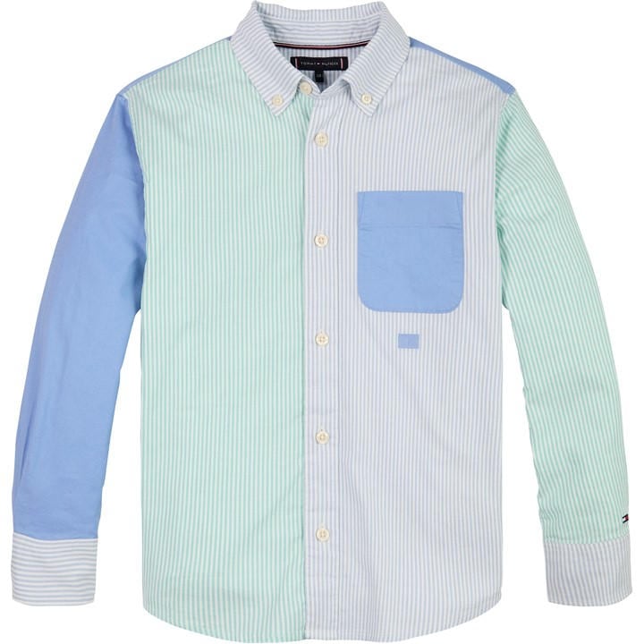 Tommy Hilfiger Boys Blue Kids' Long Sleeve Oxford Shirt in Size 11 - 12 Years, Sports Direct