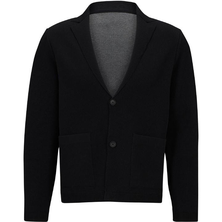 Boss Men's Black Carper Knitted Full-Zip Fleece in Size M, Sports Direct