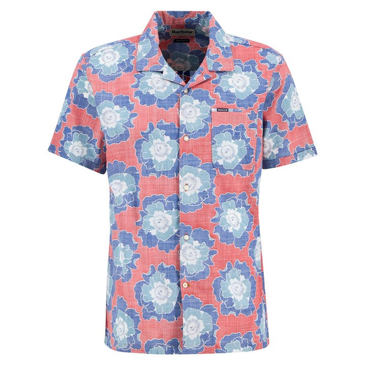 Barbour Men's  Patterned Short Sleeve Shirt in Size L, Sports Direct