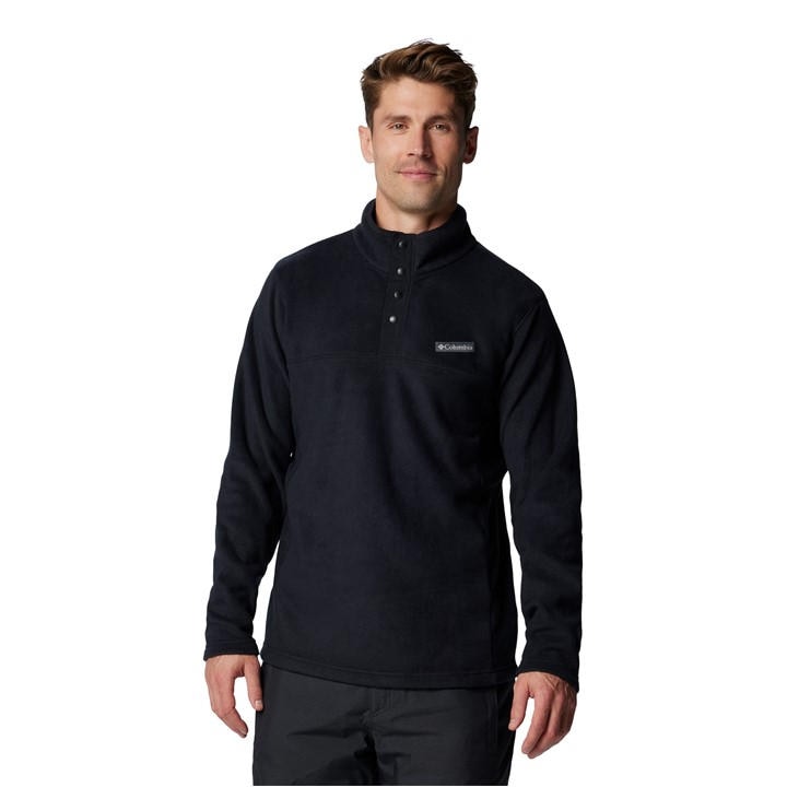 Columbia Men's Black Steens Mountain™ Half Snap Fleece in Size 2XL, Sports Direct