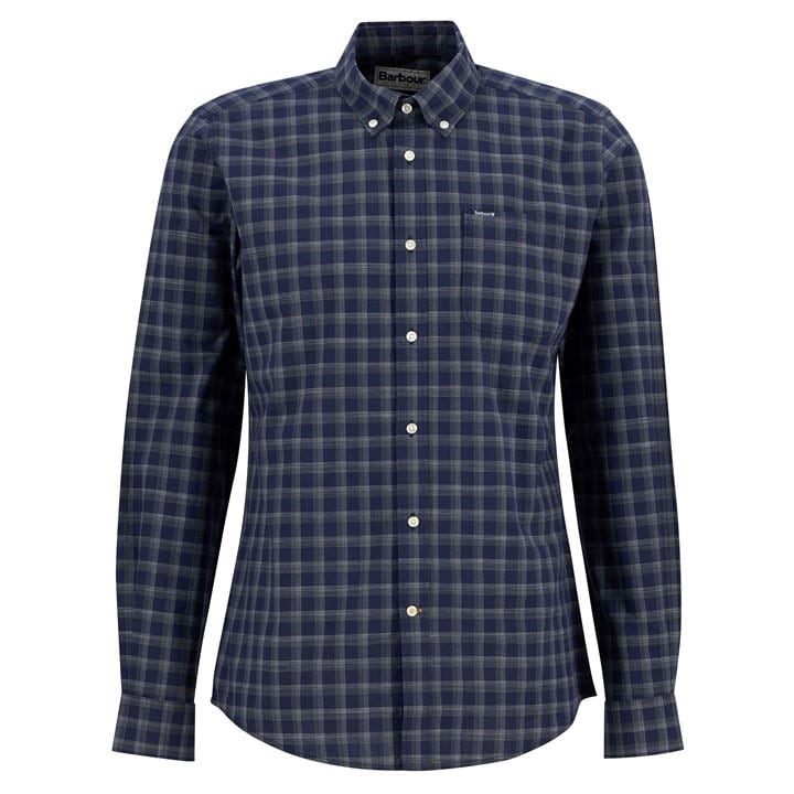 Barbour Men's Blue Patterned Short Sleeve Shirt in Size 2XL, Sports Direct