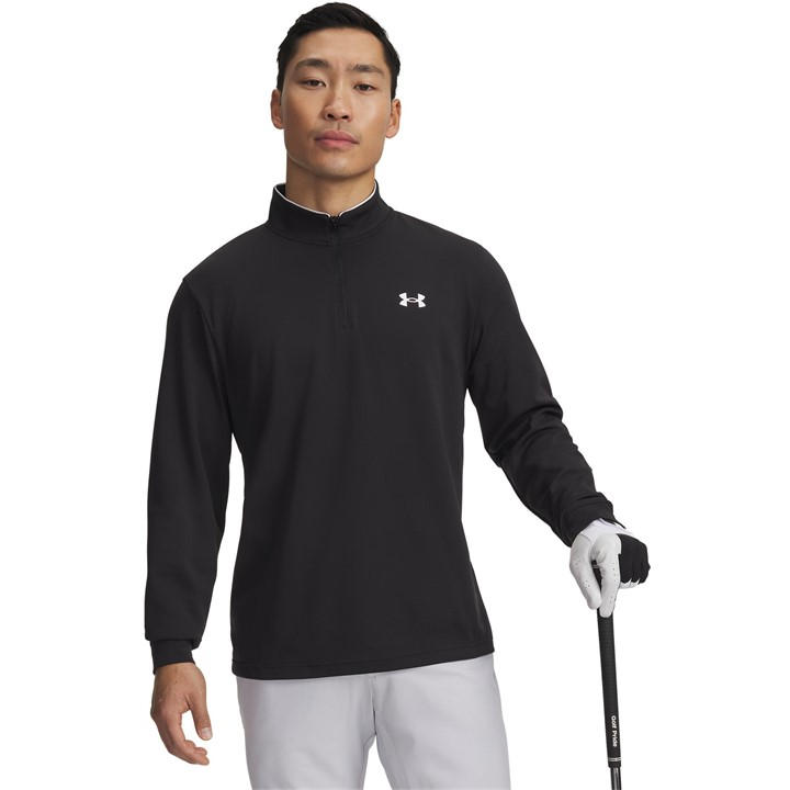 Under Armour Men' Black 1/4 Zip Fleece in Size S, Sports Direct