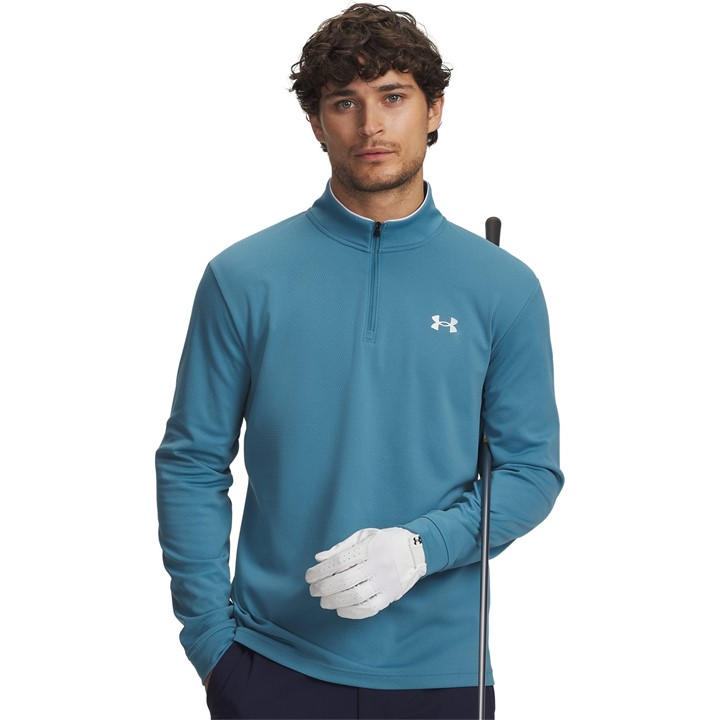 Under Armour Men's Blue 1/4 Zip Fleece in Size XL, Sports Direct