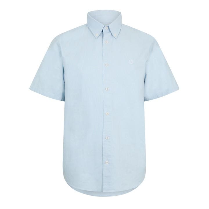 Belstaff Men's Blue Short Sleeve Plain Shirt in Size 2XL, Sports Direct