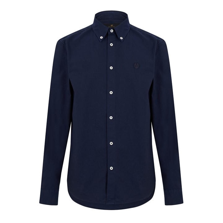 Belstaff Men's Blue Long Sleeve Shirt in Size L, Sports Direct