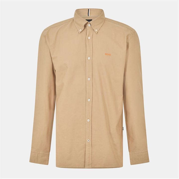Boss Men's Beige Long Sleeve Shirt in Size XL, Sports Direct
