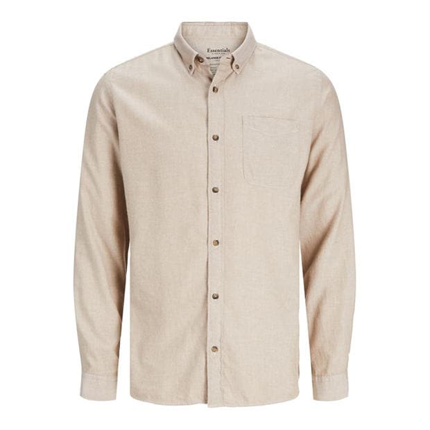Ovsena kaša - Jack and Jones - Men's Classic Long-Sleeve Plain Shirt