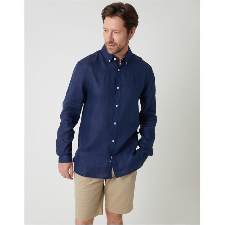 Saltwell Men's Blue Long-Sleeve Oxford Shirt in Size XL, Sports Direct