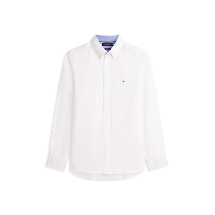 Tommy Hilfiger Men's White Long Sleeve Shirt in Size 2XL, Sports Direct