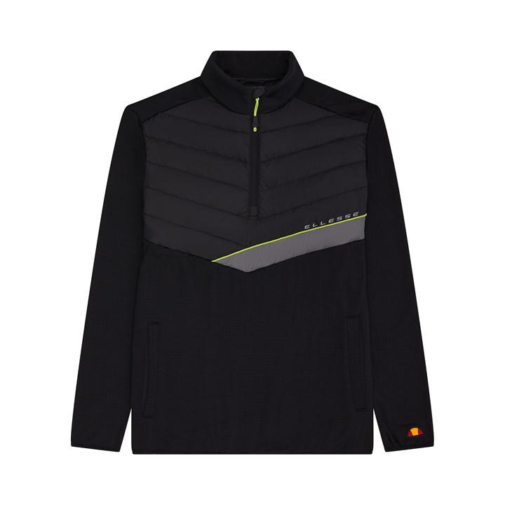 Ellesse Men's Black Guez 1/2 Zip Fleece in Size L, Sports Direct